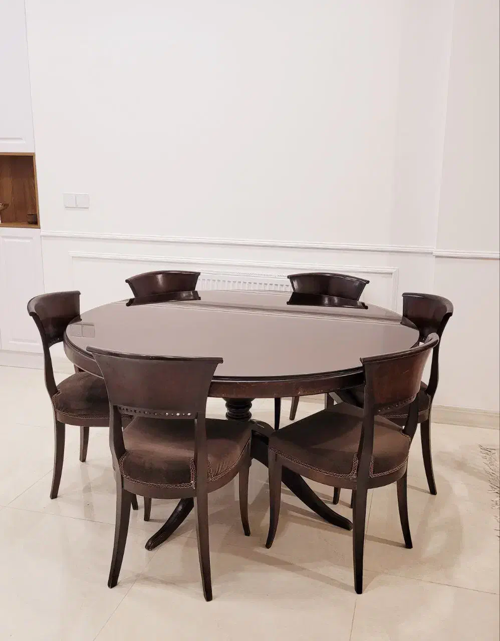 میز ناهارخوری گرد 6 نفره|میز و صندلی غذاخوری|رفسنجان, |دیوار