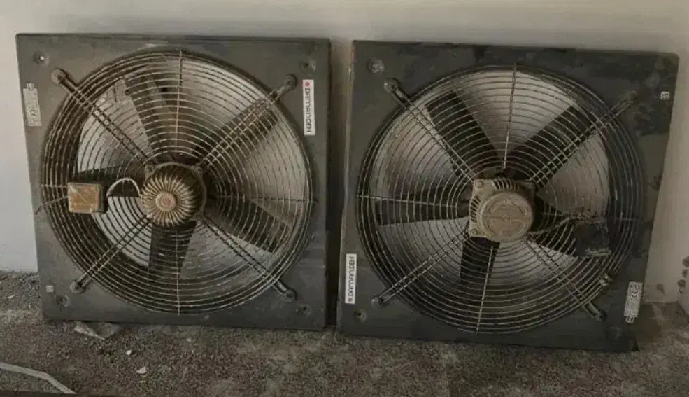 فن و هواکش صنعتی|پنکه و تصفیهکنندهٔ هوا|میبد, |دیوار