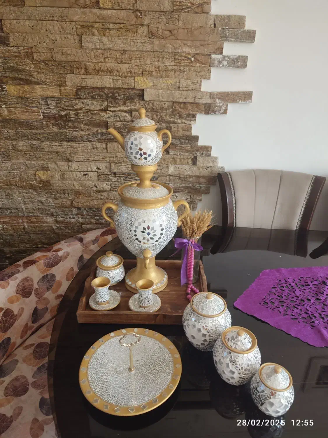 فروش ست سماور مناسب شب یلدا برای عروس خانم هامدارس|صنایع دستی و سایر لوازم تزئینی|بابل, |دیوار