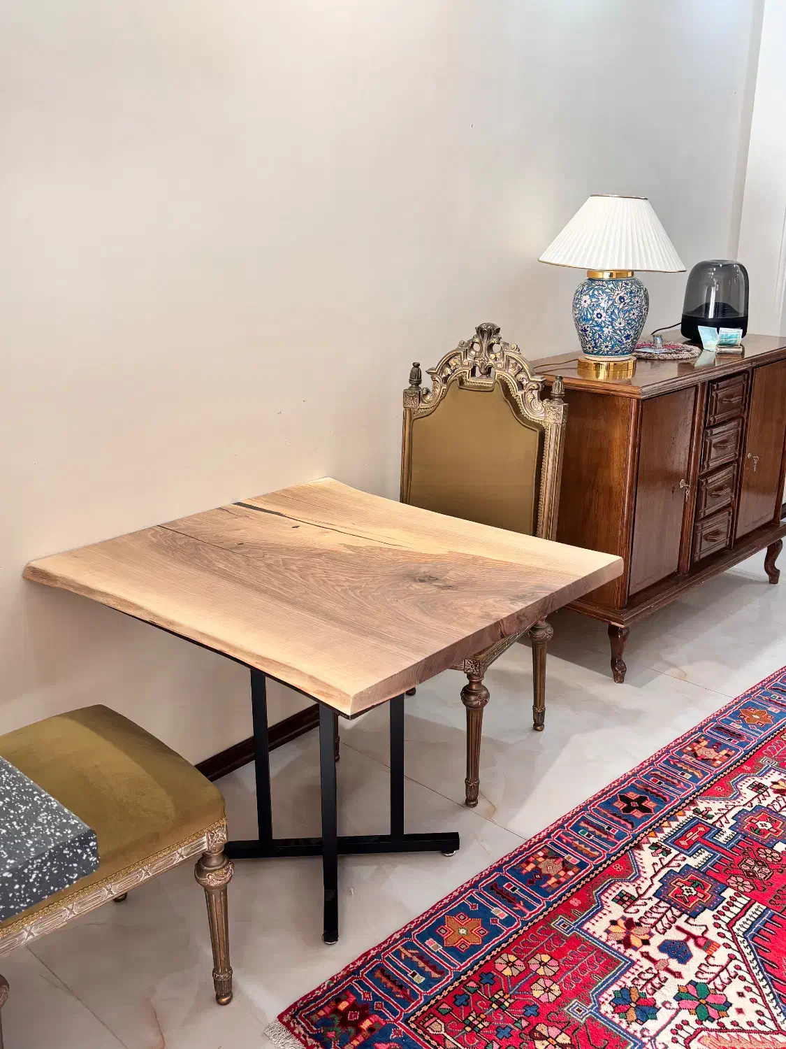 میز ناهارخوری اسلب چوب گردو|میز و صندلی غذاخوری|تهران, زرکش|دیوار