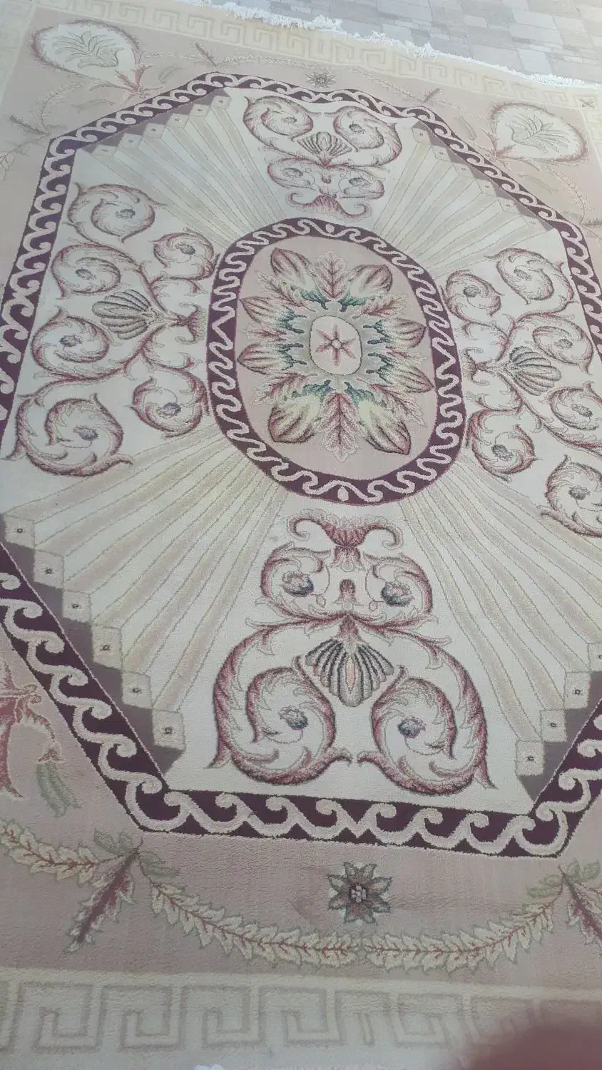 ۲تخته فرش ۹متری کرم|فرش|قائم‌شهر, |دیوار