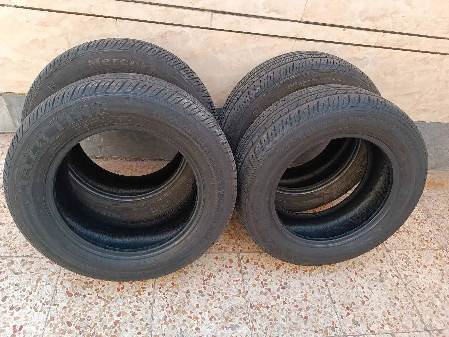 چهار عدد لاستیک چهار عدد قالپاق|قطعات یدکی و لوازم جانبی|اهواز, شریعتی جنوبی|دیوار