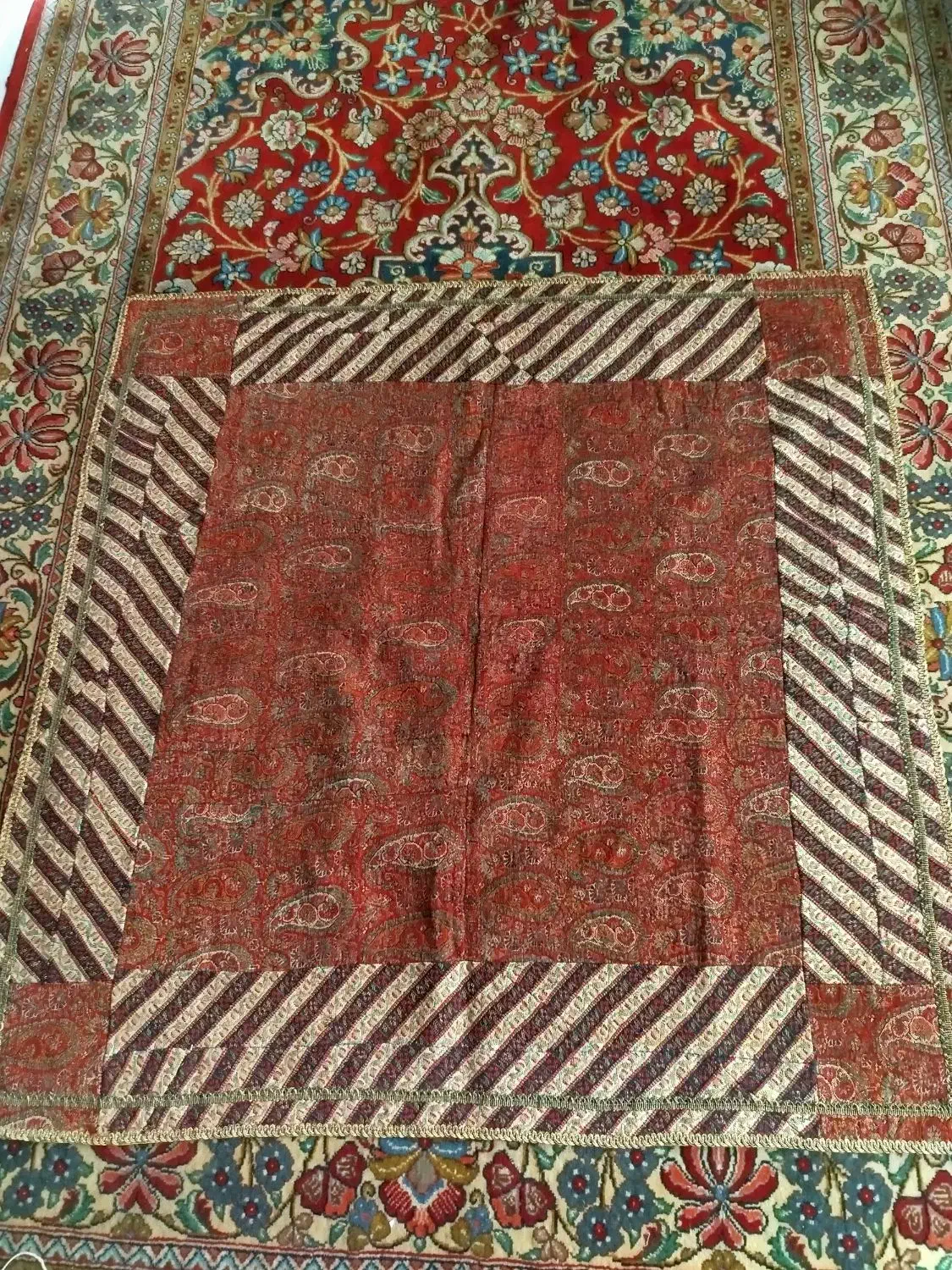 فروش دوتخته ترمه قدیمی|کلکسیون اشیاء عتیقه|تهران, بهاران|دیوار