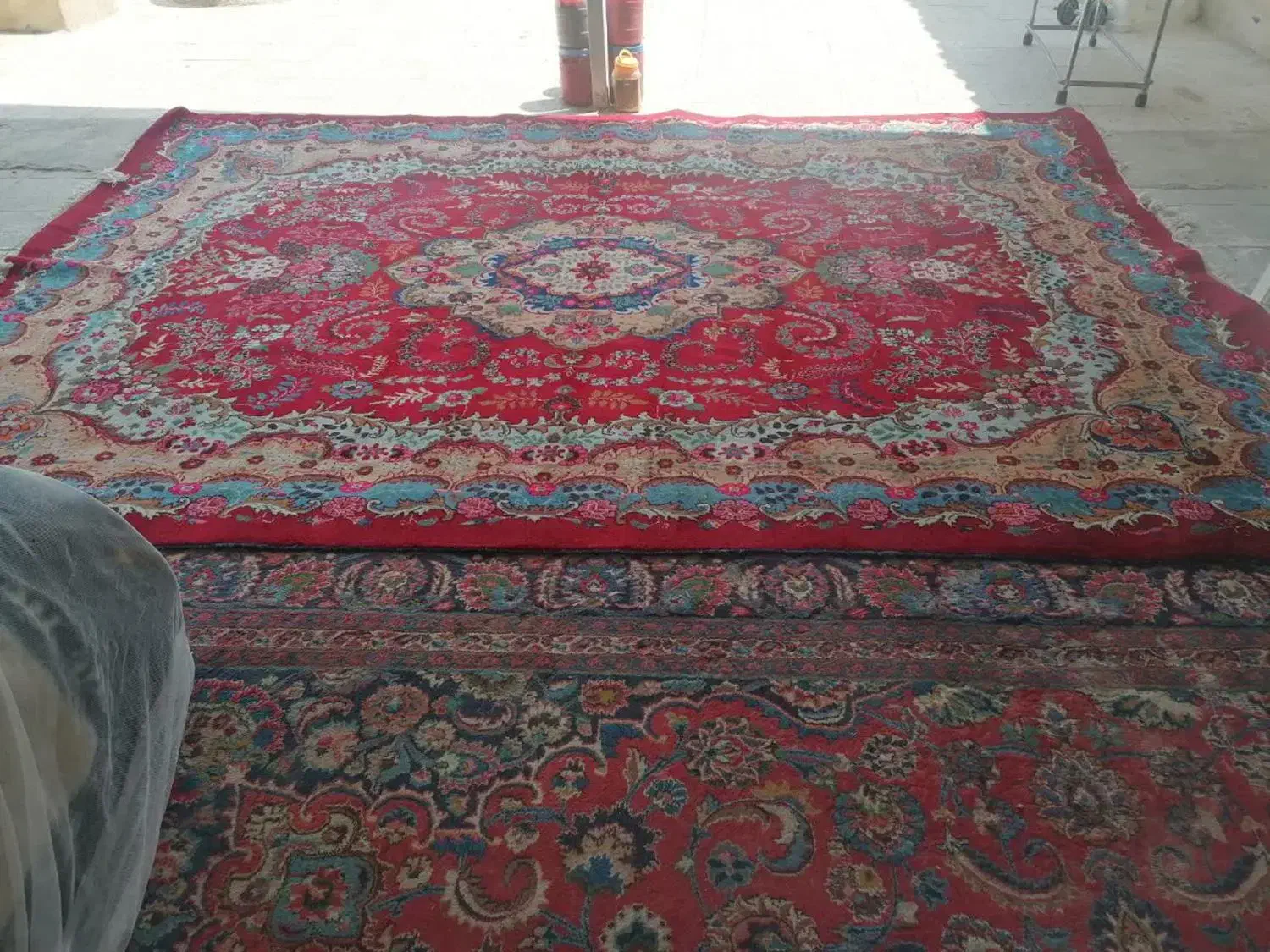 یک جفت فرش دستی نه متری|فرش|مشهد, رباط طرق|دیوار