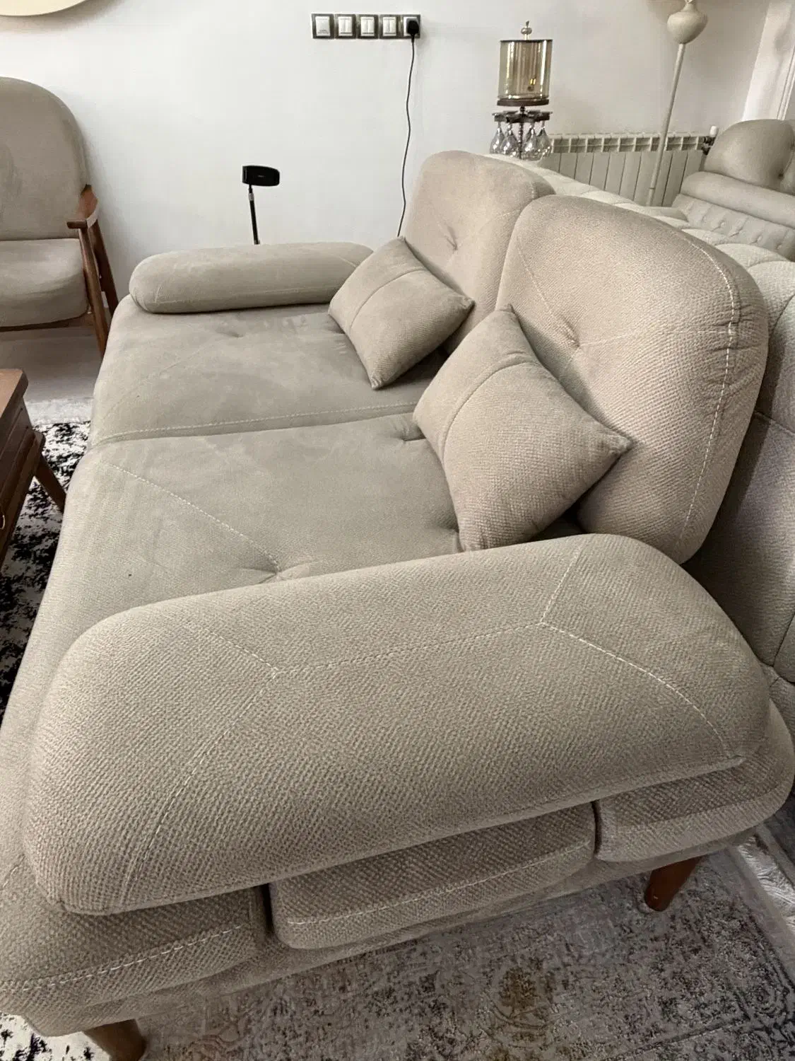 مبلمان ۶ نفره تخت خواب شو مینیمال|مبلمان خانگی و میز عسلی|گرگان, |دیوار