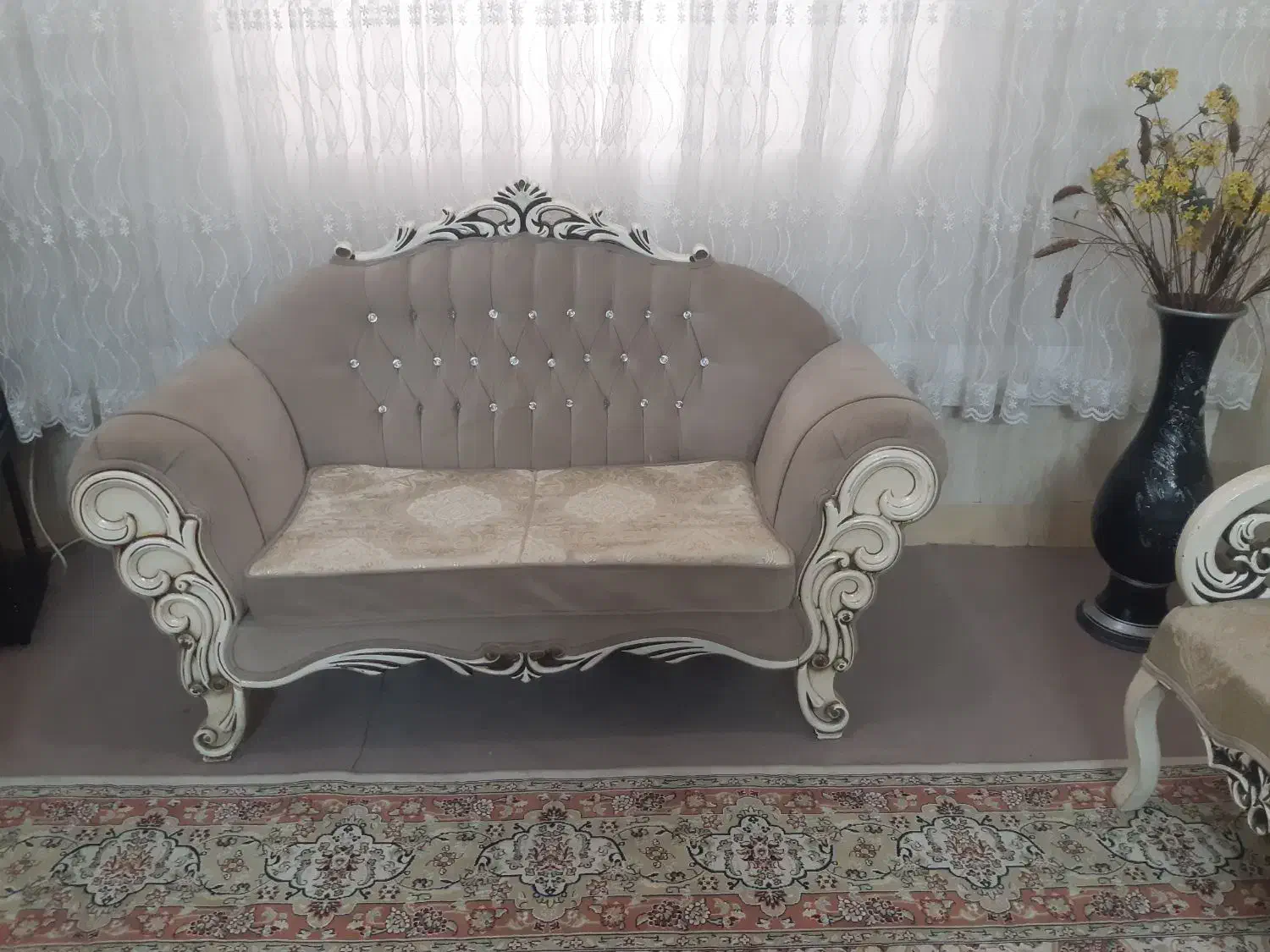 مبل ۷نفره کارتهران با۳میزمناسب جهیزیه|مبلمان خانگی و میز عسلی|تربت جام, میرقوام الدین|دیوار