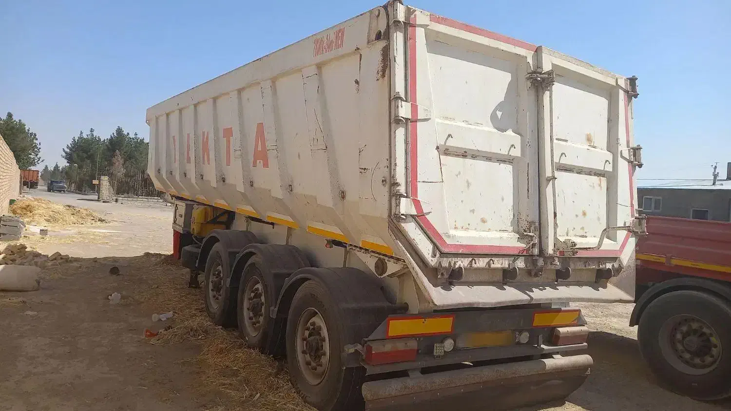 تریلی کمپرسی سه محور|خودرو سنگین|ابریشم, |دیوار