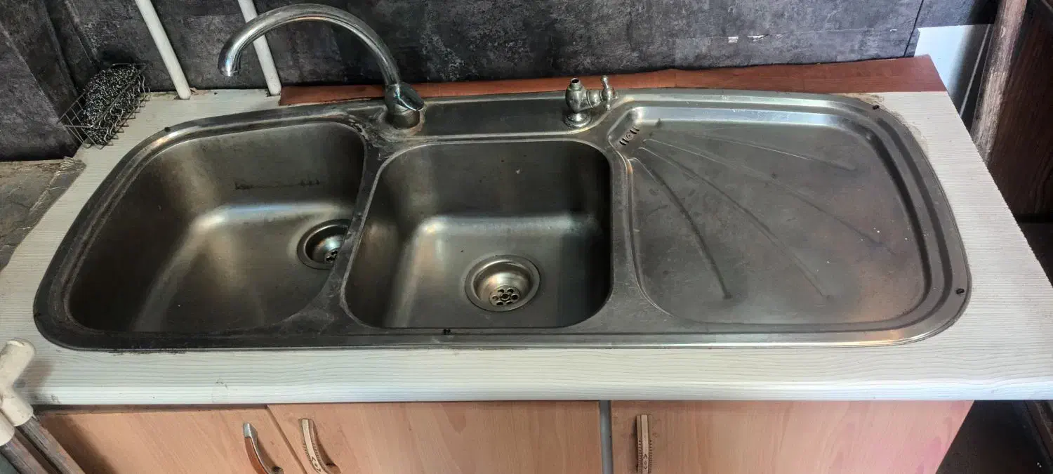 کابینت فلز و سینک دوقلو|مصالح و تجهیزات ساختمان|لنجان, |دیوار