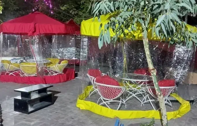 بایه لولهای چتر و سایبان پایه وسط لوله ای کاورچسب|کوهنوردی و کمپینگ|تهران, آبشار تهران (دریاچه)|دیوار