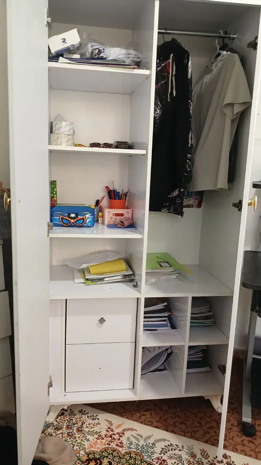 کمد سفید|جاکفشی، کمد، دراور|ماهدشت, |دیوار