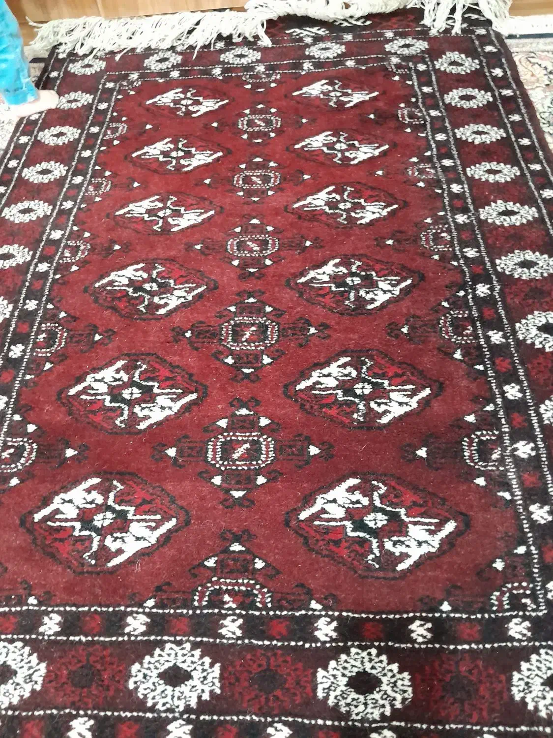 قالیچه دستباف ترکمنی|فرش|سیمین شهر, |دیوار