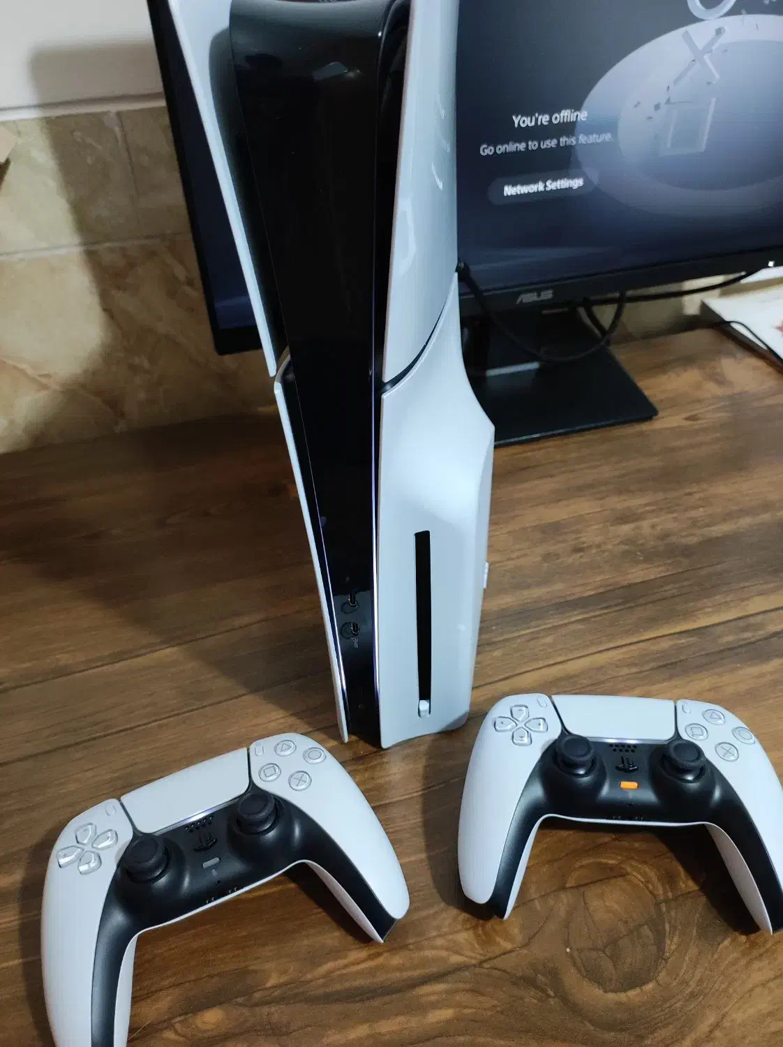 PS5 اسلیم دیسک خور دو دسته|کنسول، بازی ویدئویی و آنلاین|کرمان, |دیوار