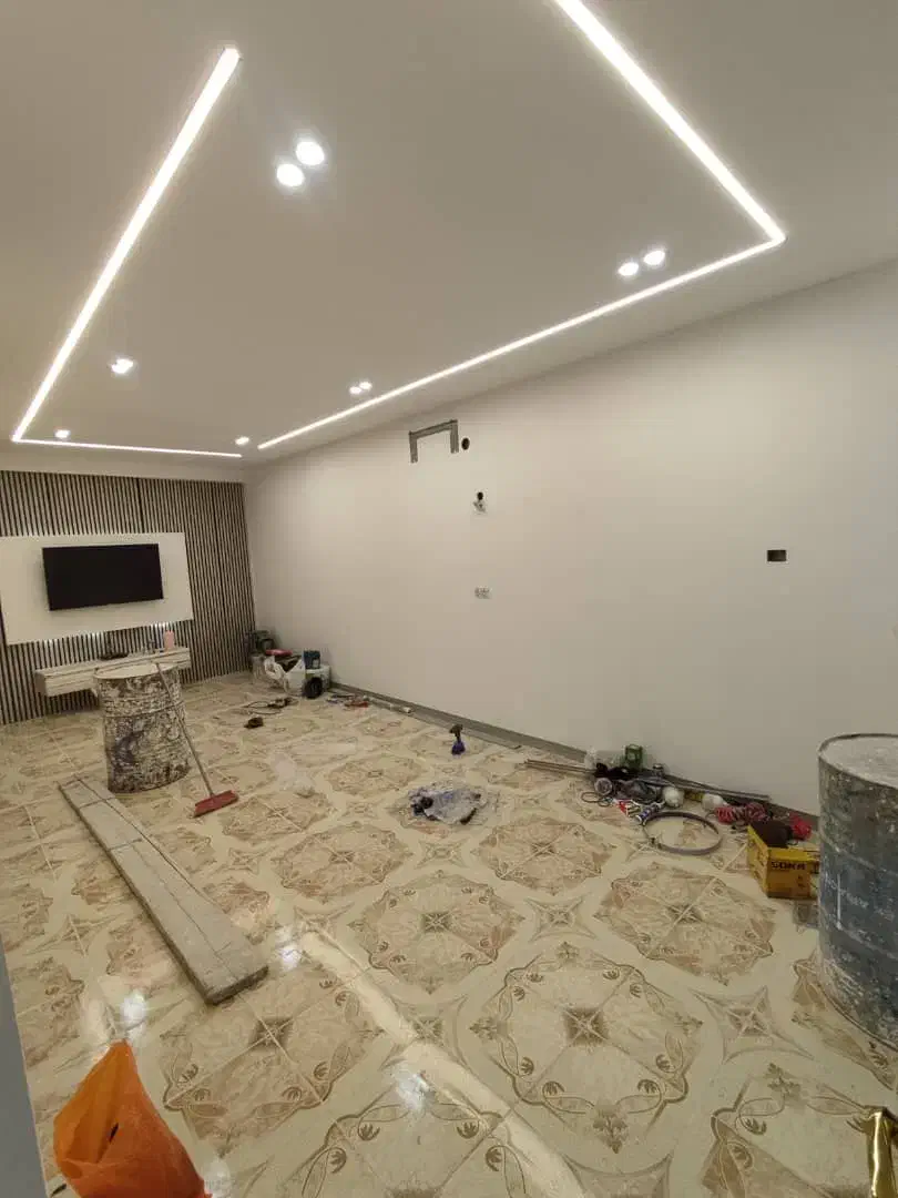 سقف کاذب کناف+K لاین نوری رنگ امیزی ساختمان% 19|خدمات پیشه و مهارت|بندر ماهشهر, |دیوار