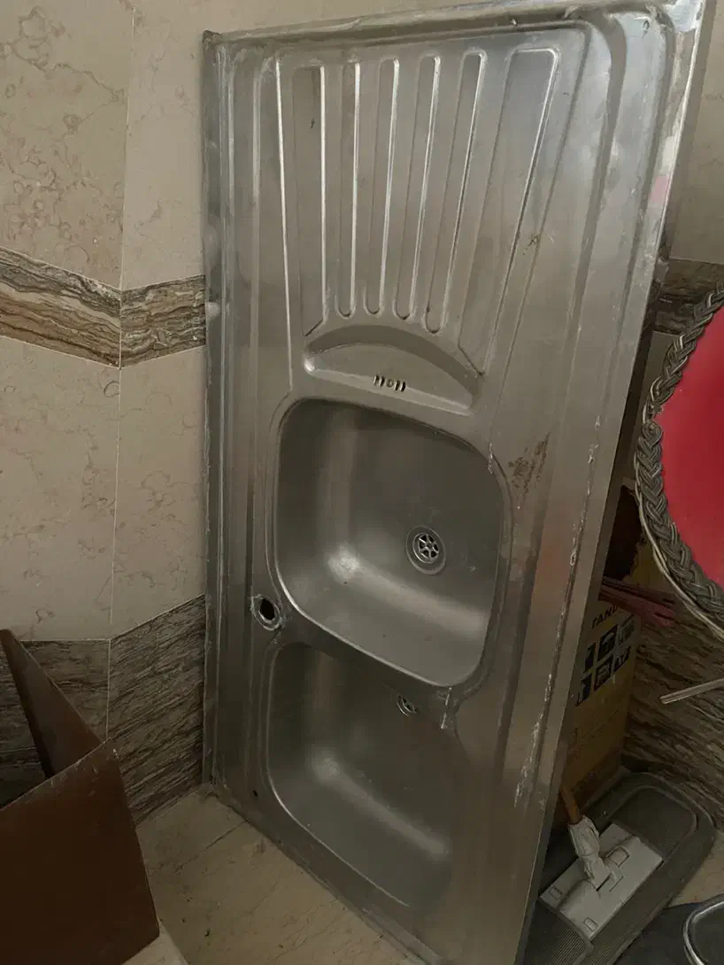 سینک ظرفشویی دو قلو‌سالم و تمیز|مصالح و تجهیزات ساختمان|قم, شهرک قدس|دیوار