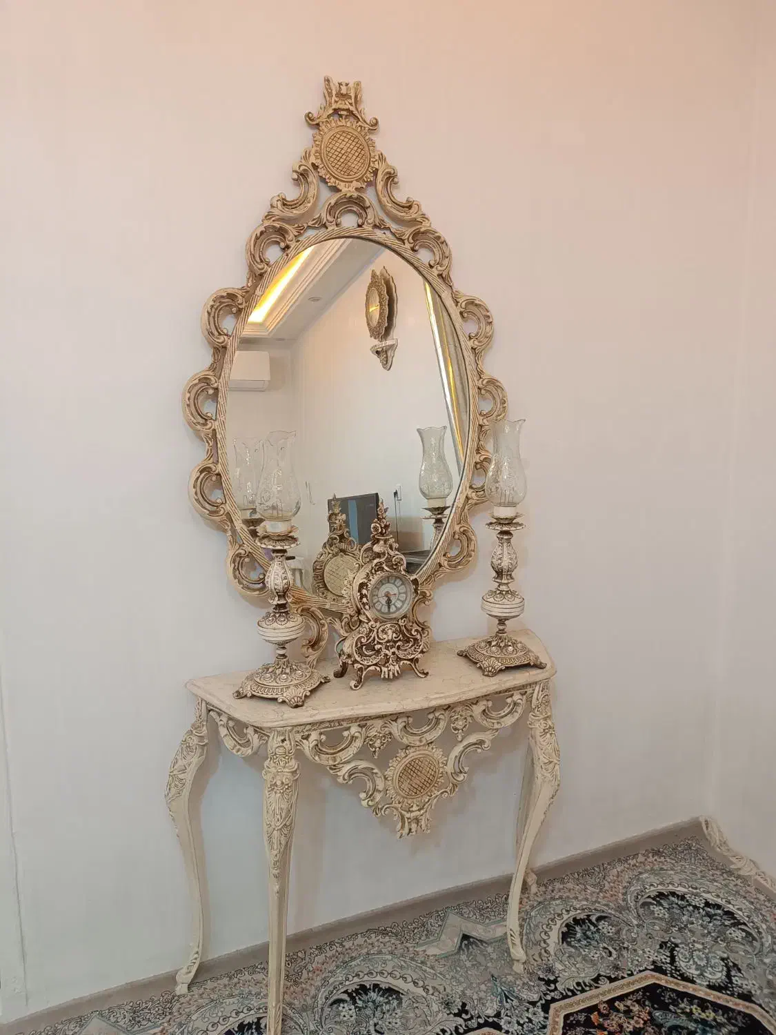 آینه شمعدان|مبلمان خانگی و میز عسلی|ورامین, ورامین|دیوار