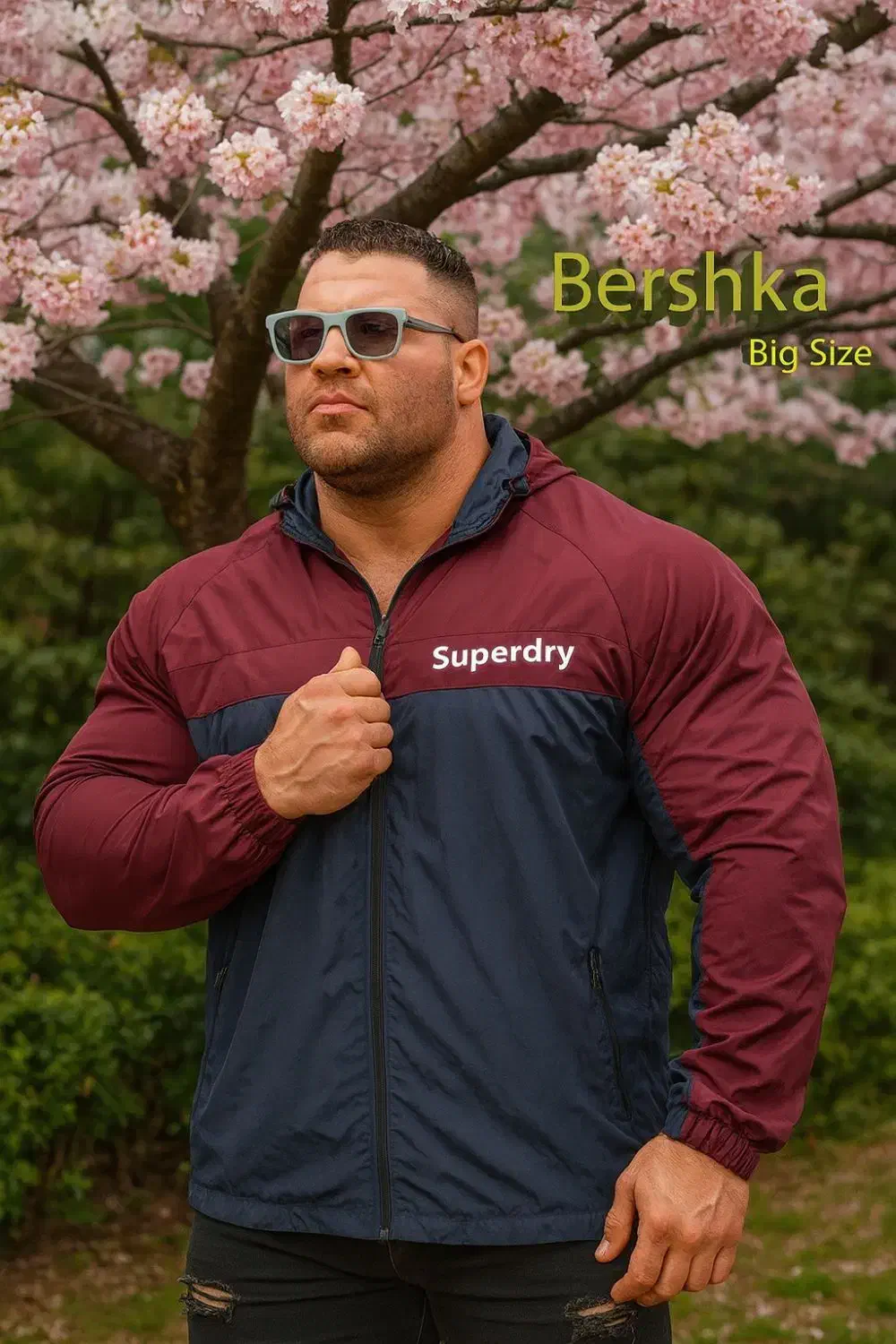 سویشرت بادگیر سایز بزرگ ۵۸ تا ۶۴ superdry تکرنگ|لباس|تهران, خزانه|دیوار