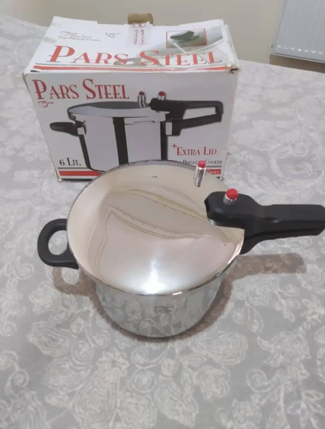 زودپز پارس استیل 6 لیتری با درب پیرکس و سبد بخارپز|ظروف پخت‌وپز|صدرا-فارس, فاز ۱|دیوار