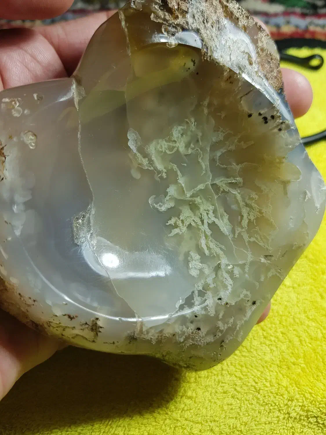 زیرسیگاری عقیق شجر ۳۹۵ گرمی تیکه خاصِ کلکسیونیها|کلکسیون اشیاء عتیقه|ارومیه, |دیوار