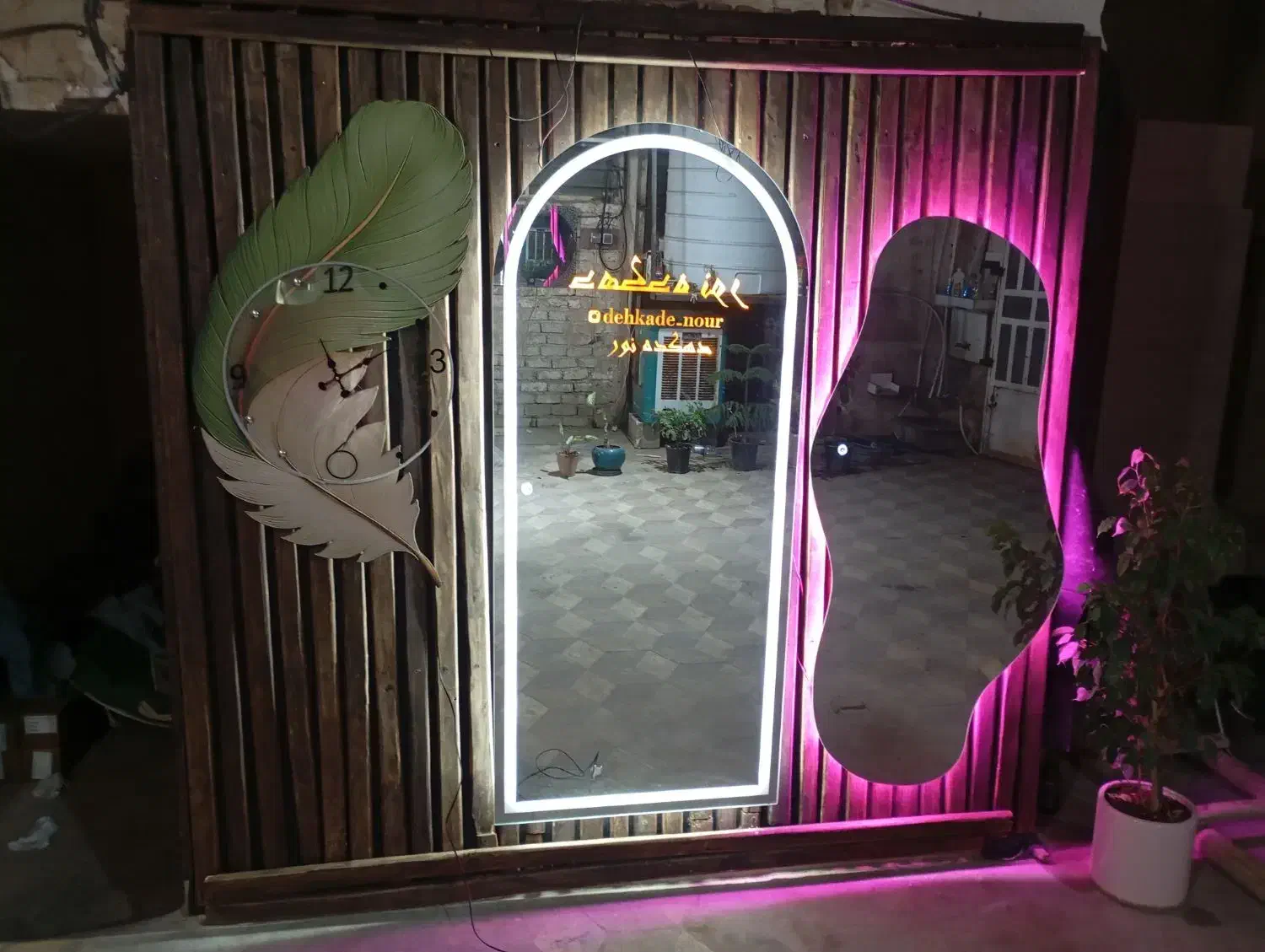 اینه نوری یا بک لایت|لوازم سرویس بهداشتی|شیراز, کوشک میدان|دیوار