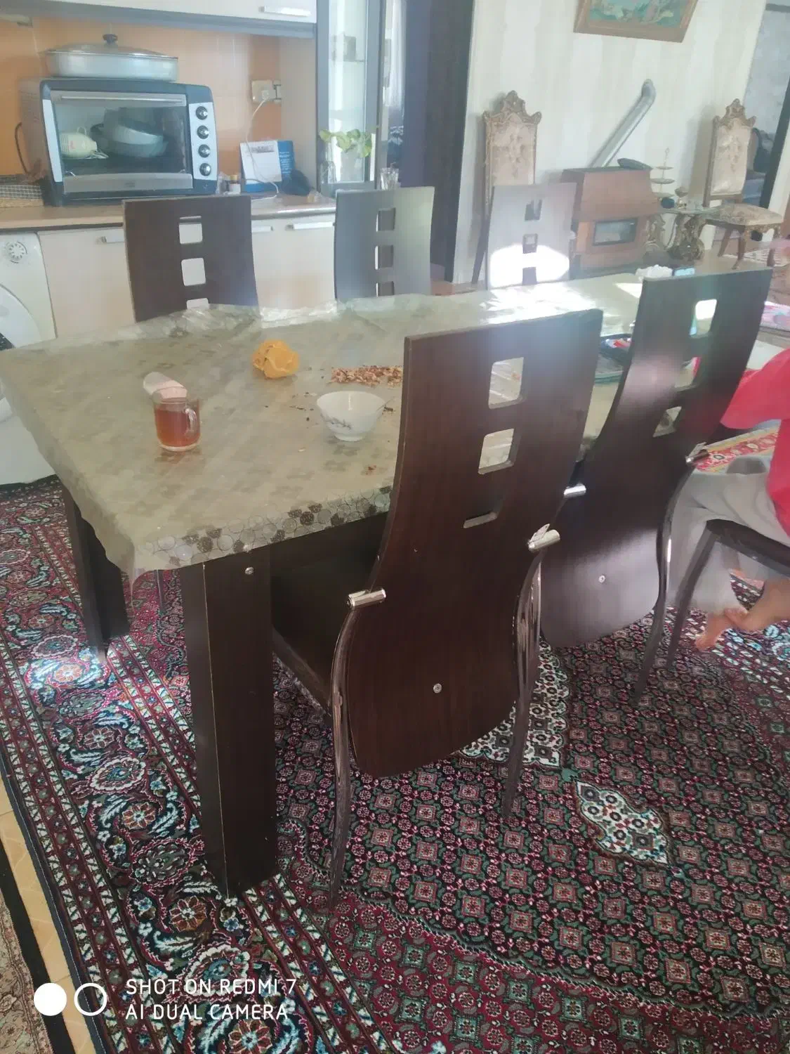 نهار خوری شش نفره|میز و صندلی غذاخوری|مشگین شهر, |دیوار