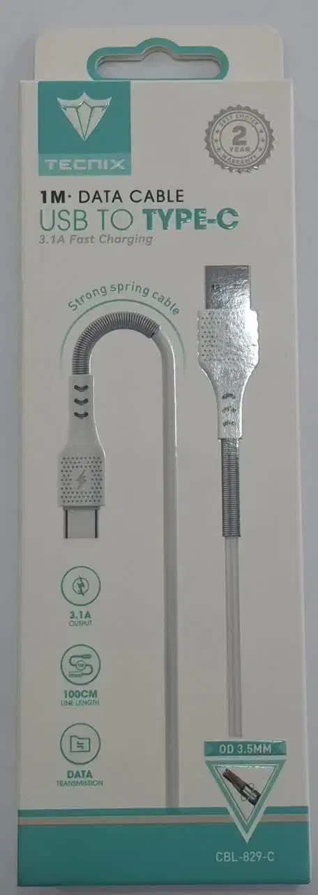 کابل شارژ TYPE-C تکنسین|لوازم جانبی موبایل و تبلت|قم, شاه ابراهیم|دیوار