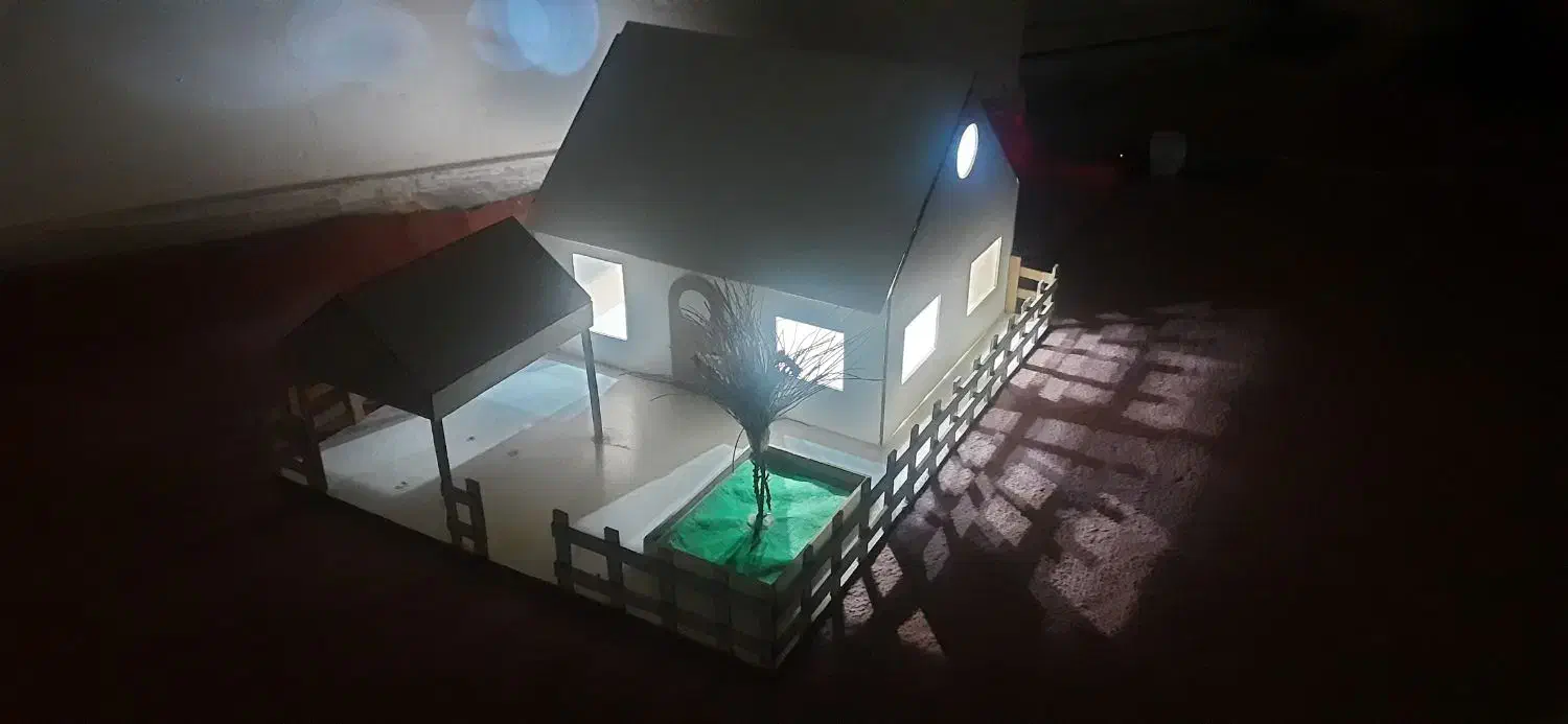 چراغ خواب با طرح خانه ویلایی|چراغ خواب و آباژور|اسفراین, |دیوار