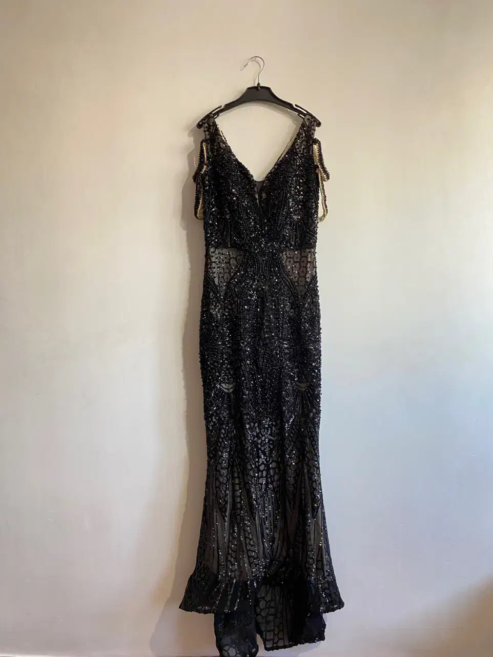 پیراهن مجلسی زنانه تمام کارشده شیک|لباس|شبستر, |دیوار