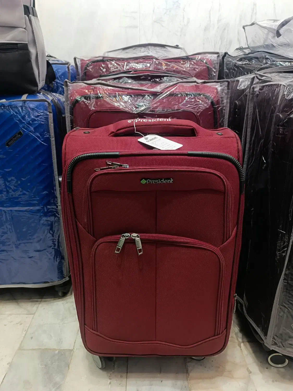 چمدان برزنتی فایبر pp اقساطی|کیف، کفش، کمربند|مشهد, رده|دیوار