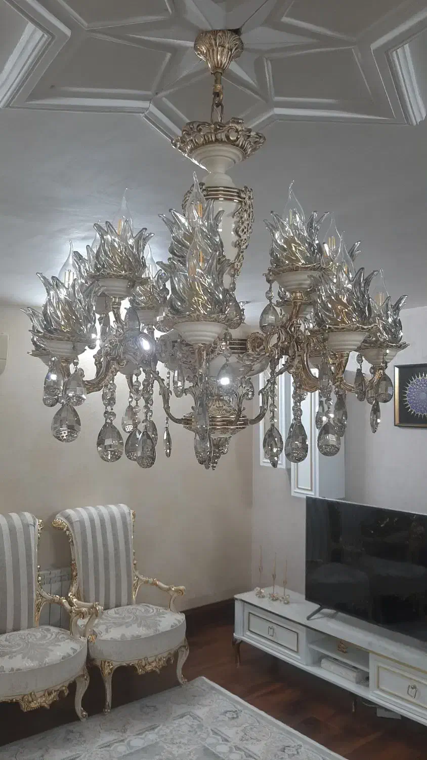 لوستر|لوستر و چراغ آویز|بیرجند, |دیوار