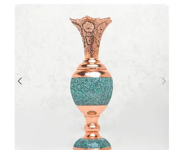 گلدان و شکلات خوری و شیرینی خوری مسی فیروزه کوب|صنایع دستی و سایر لوازم تزئینی|تهران, دربند|دیوار