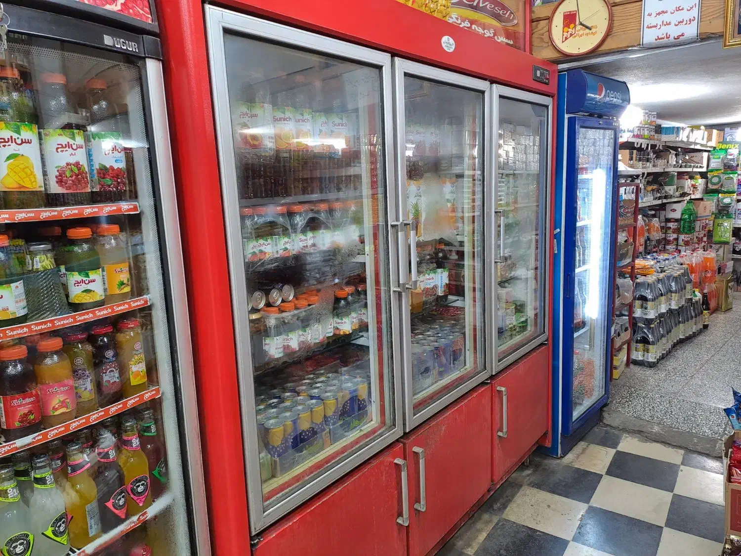 یخچال فروشگاهی سه درب دومتری فریدونی|یخچال و فریزر|محمودآباد, |دیوار