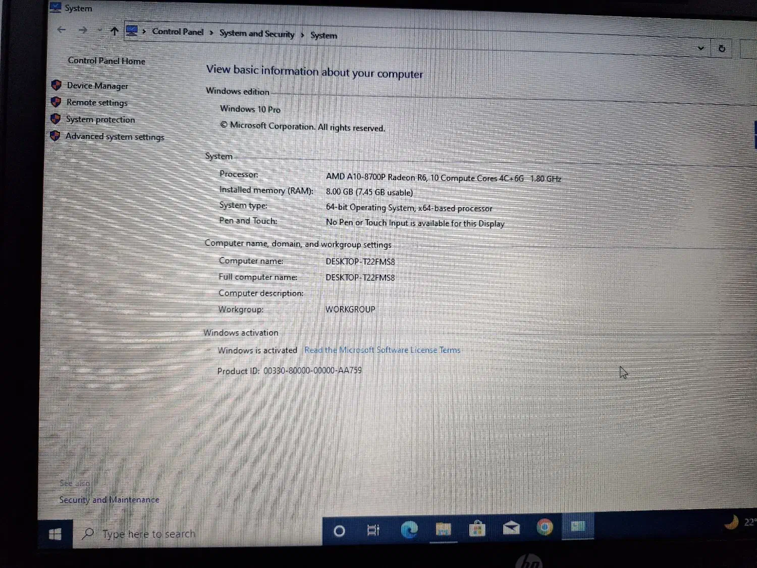 لبتاب hp pro book|رایانه همراه|زاهدان, |دیوار