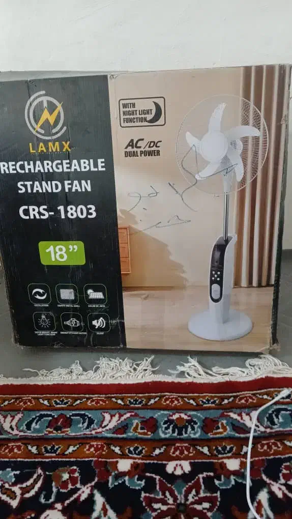 پنکه مالزی ایستاده اصلی چراغ دار|پنکه و تصفیهکنندهٔ هوا|بندر گناوه, |دیوار