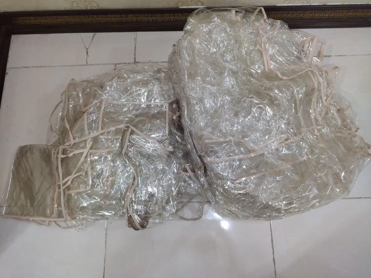 کاور طلقی مبل 8 نفره کاملا سالم|مبلمان خانگی و میز عسلی|اهواز, سپیدار|دیوار