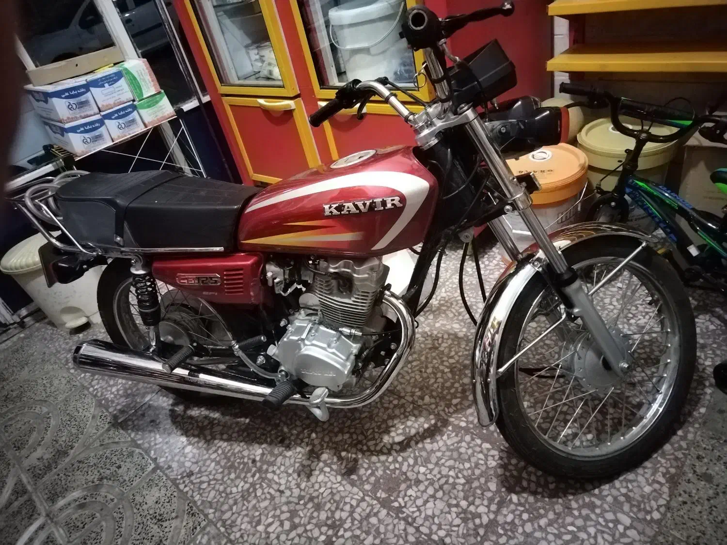 موتورسیکلت کویر 125 قرمز 1402|موتورسیکلت|تاکستان, |دیوار