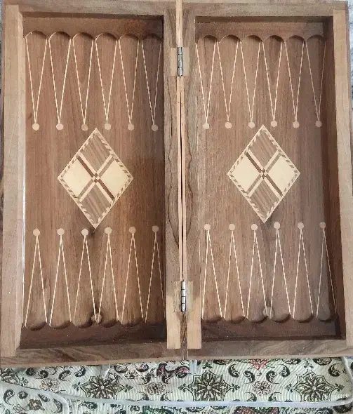 تخته نرد گردو،معرقکاری و روکش فایبر گلس|اسباب‌‌بازی|ری, علایین|دیوار