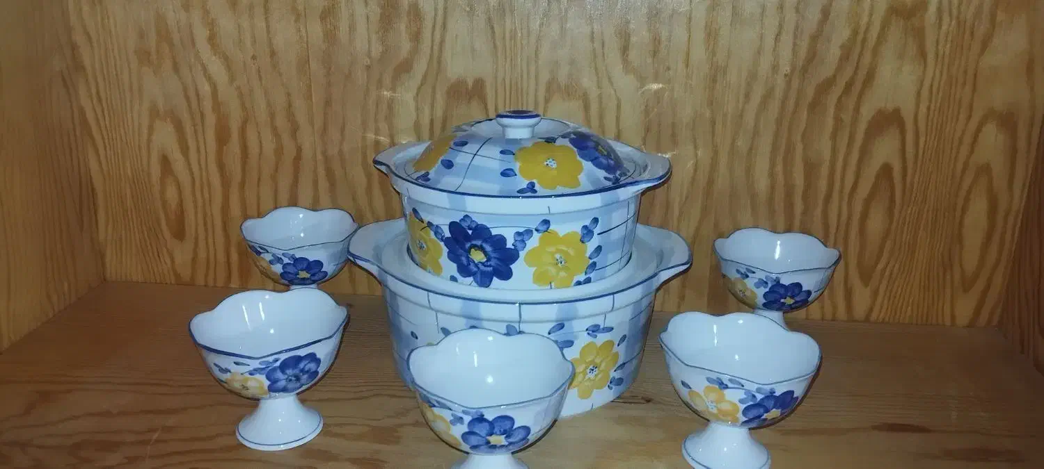 ظروف گل پنبه ای|ظروف سرو و پذیرایی|تالش, هشتپر|دیوار