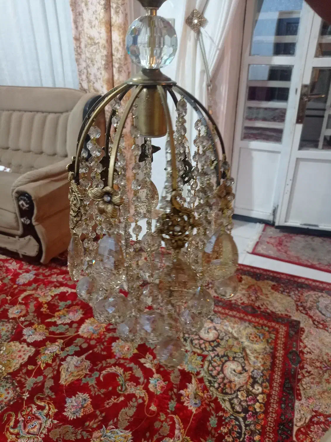 سلام لوستر برنجی|لوستر و چراغ آویز|کرمان, |دیوار