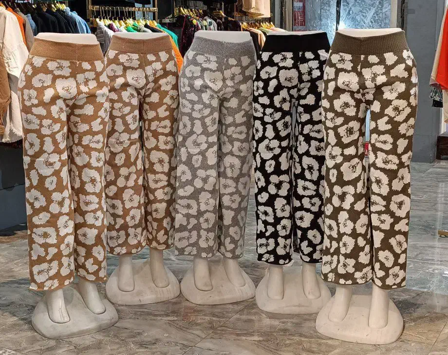 شلوار بافت گل گلی|لباس|لاران, |دیوار