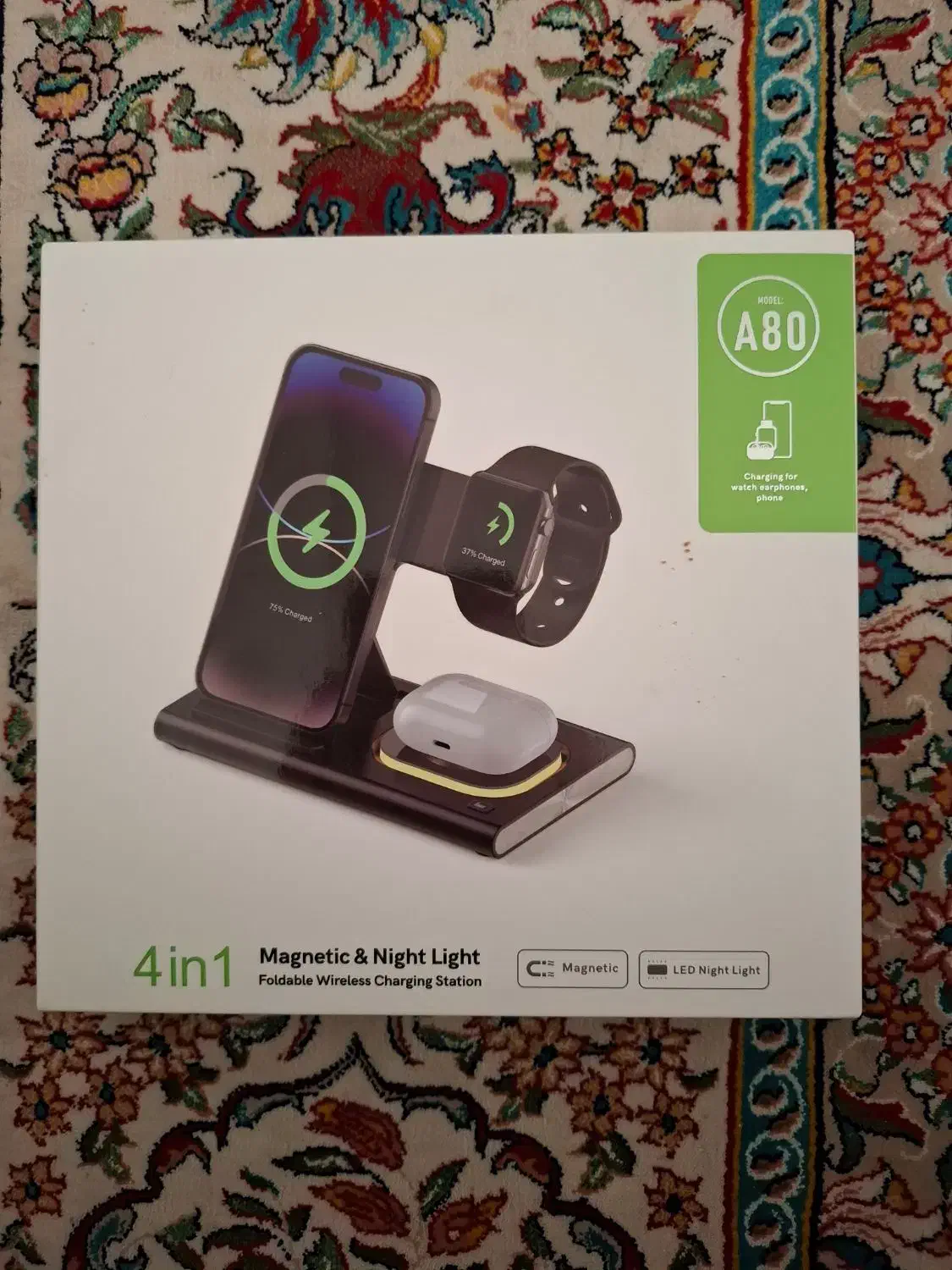 شارژر وایرلس ۴ کاره|لوازم جانبی موبایل و تبلت|قم, نیروگاه|دیوار