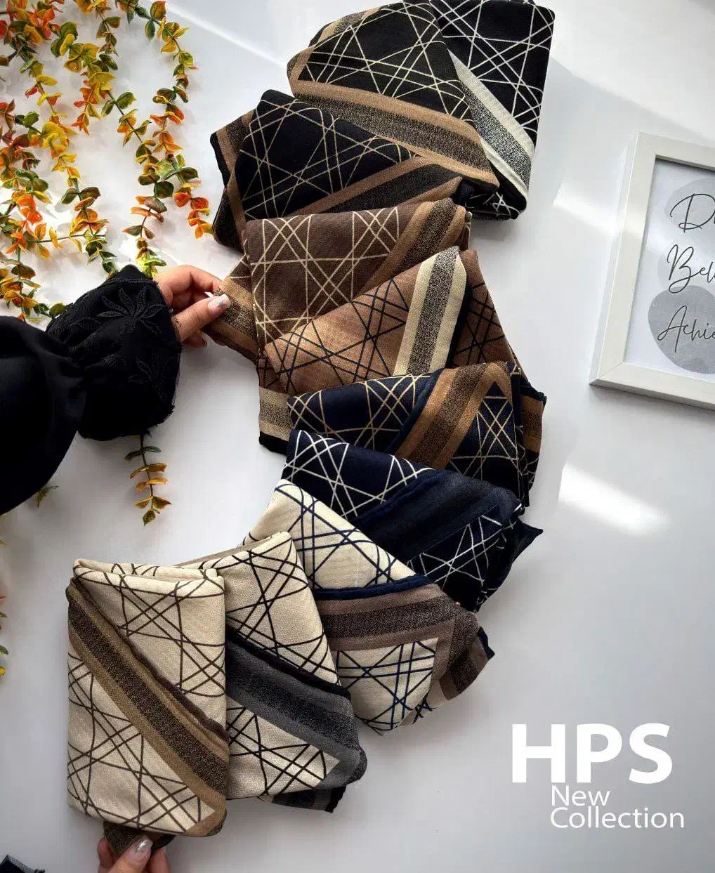 روسری طرح دیور خطی|لباس|دره شهر, |دیوار