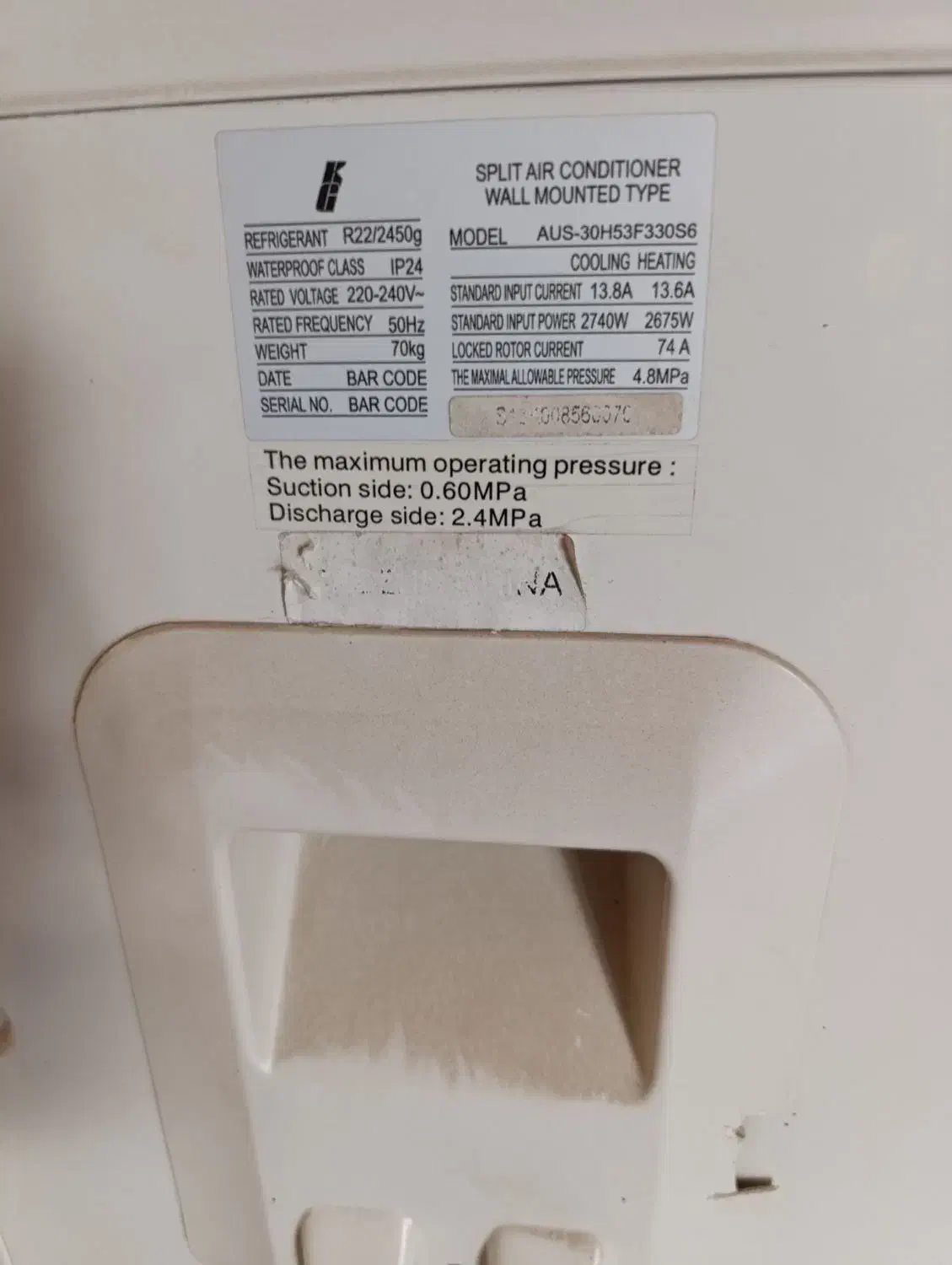 کولرگازی 30هزار سرد و گرم|کولر گازی و فن‌کوئل|شاهین‌شهر, گزبرخوار|دیوار