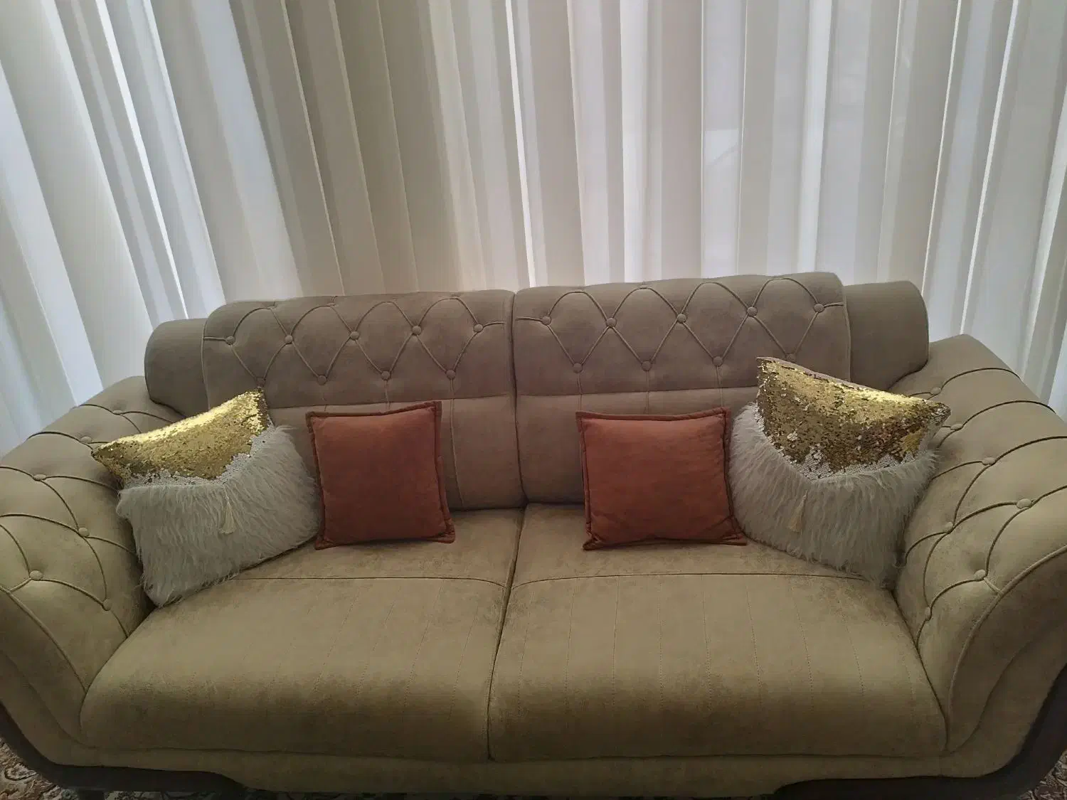 مبلمان هفت نفره راحتی|مبلمان خانگی و میز عسلی|رضویه, |دیوار