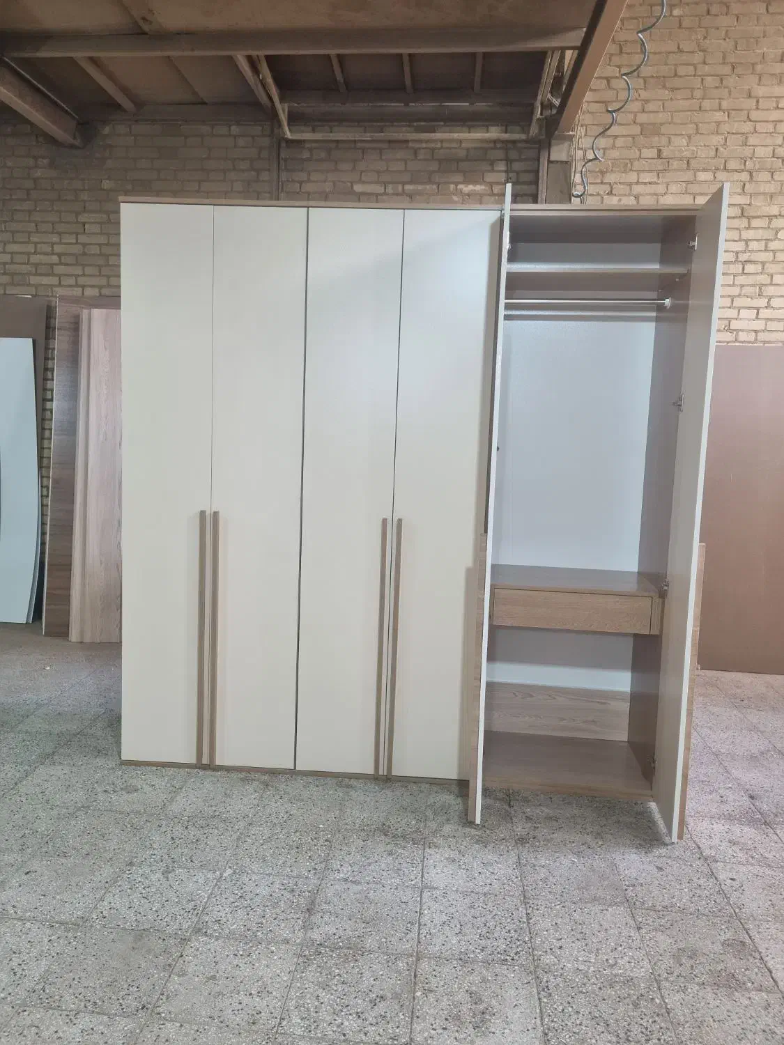 کمد دیواری باکسی دسته چوبی|جاکفشی، کمد، دراور|خاوران, |دیوار