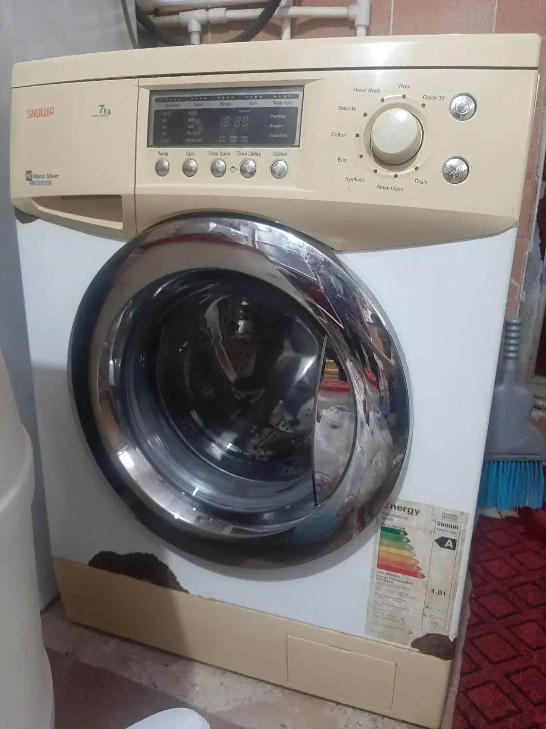 ماشین لباسشویی اسنوا۷|ماشین لباسشویی و خشک‌کن لباس|رشت, گیل|دیوار