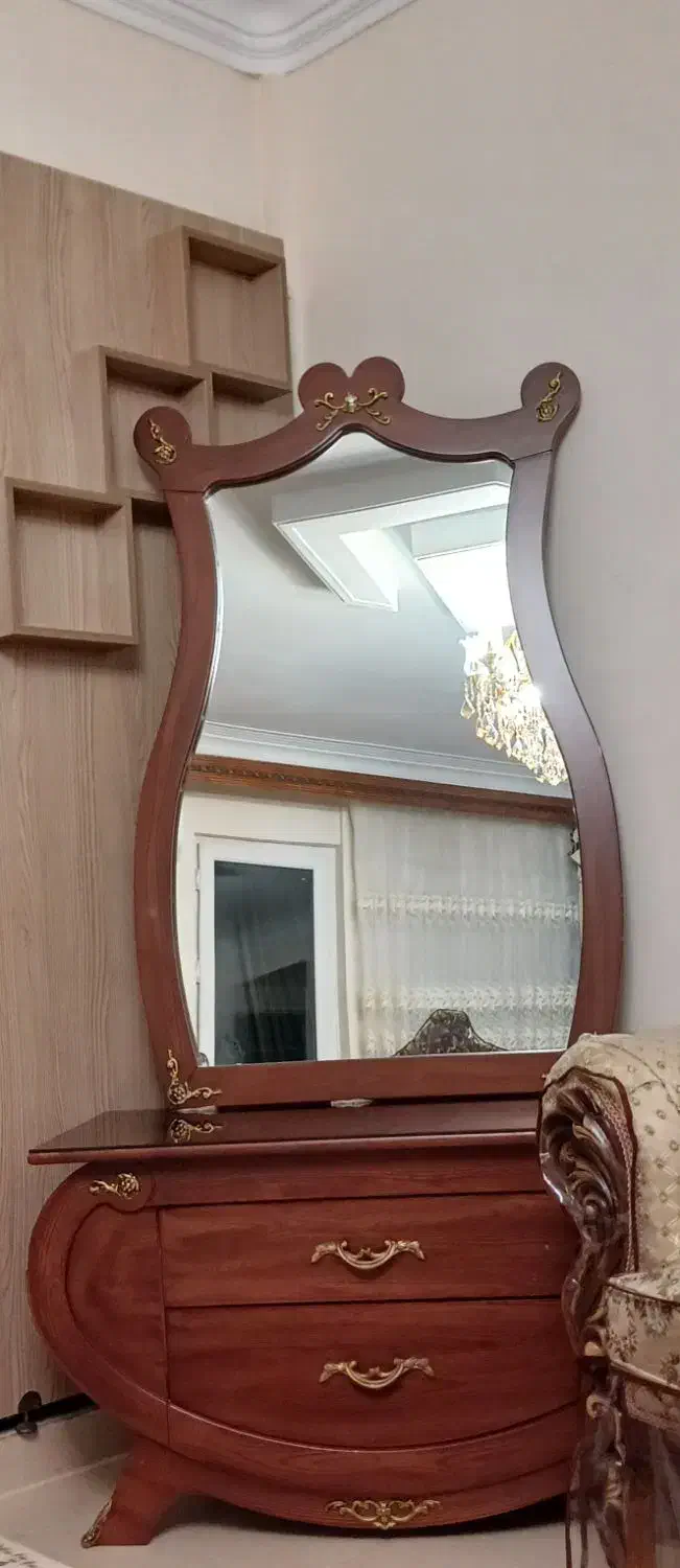 آیینه کنسول|بوفه، ویترین، کنسول|محمدیه-قزوین, |دیوار