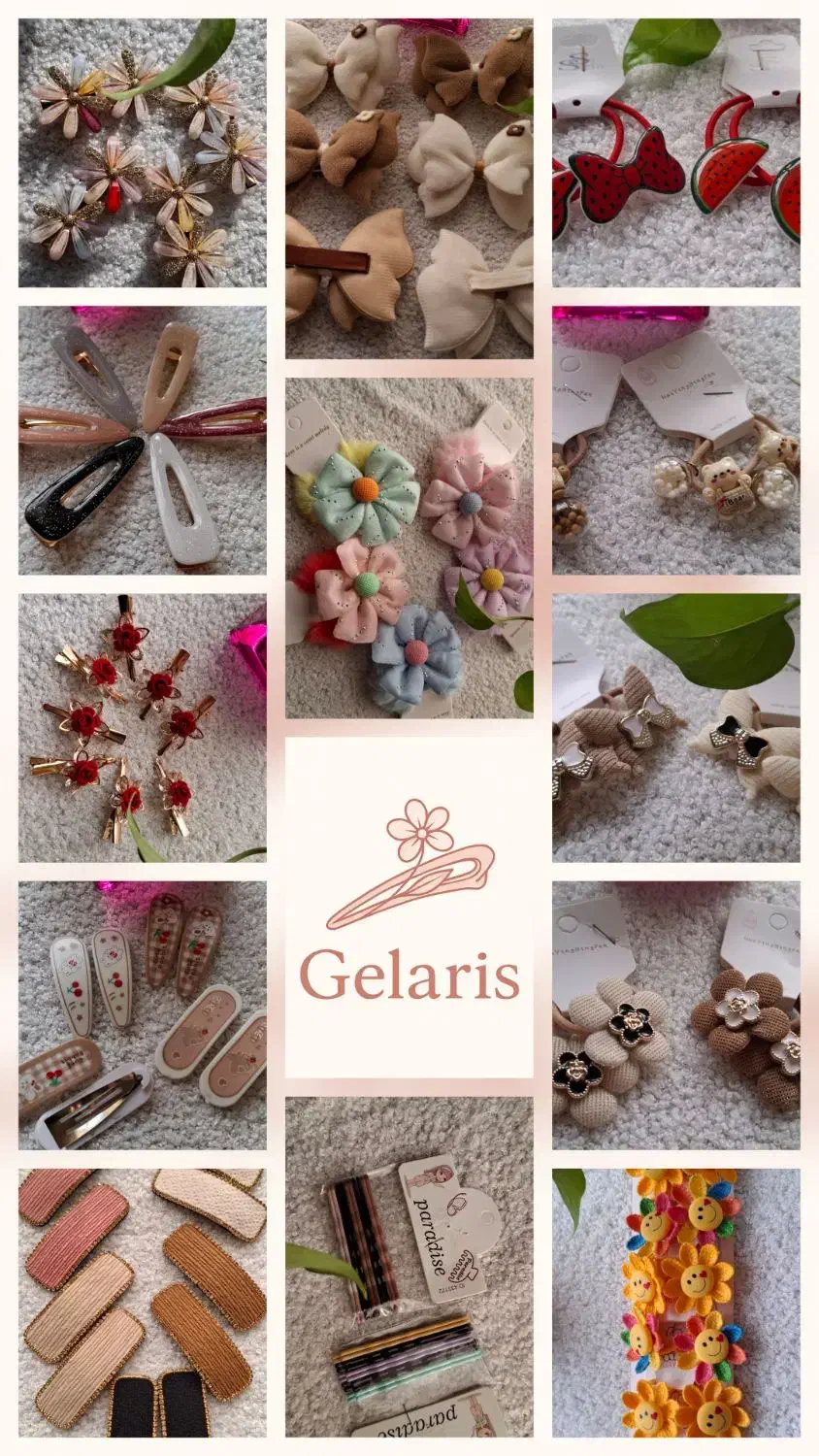 فروشگاه گلاریس فروش گیره ،کش مو و گل یر|زیورآلات و اکسسوری|ابریشم, |دیوار