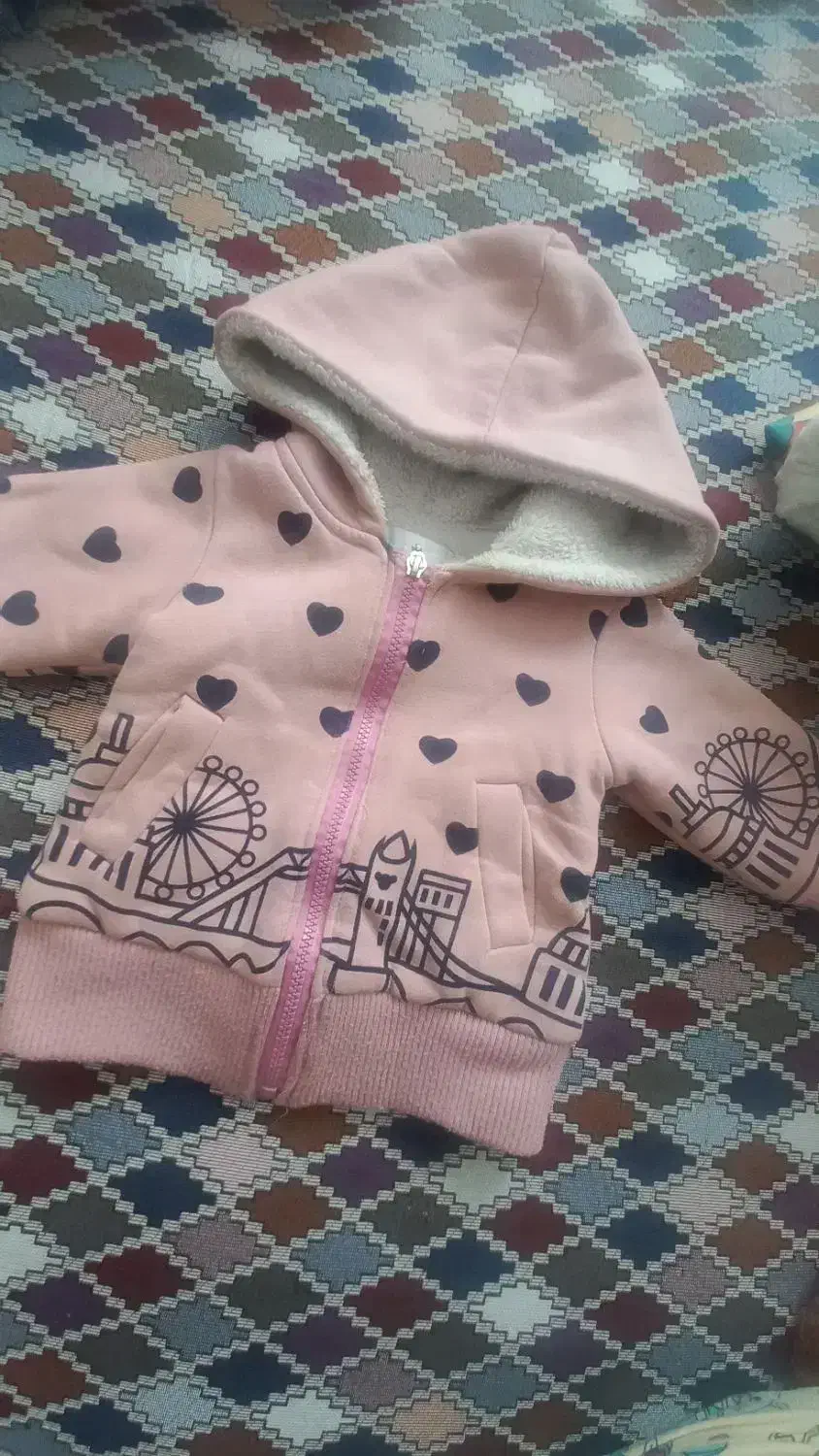 کاپشن دخترانه نو|کفش و لباس بچه|خلخال, |دیوار