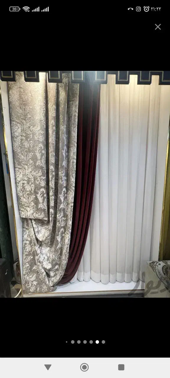 پرده زخیم بدون پشت پرده ای اقساطی|پرده، رانر، رومیزی|مشهد, بهشت|دیوار