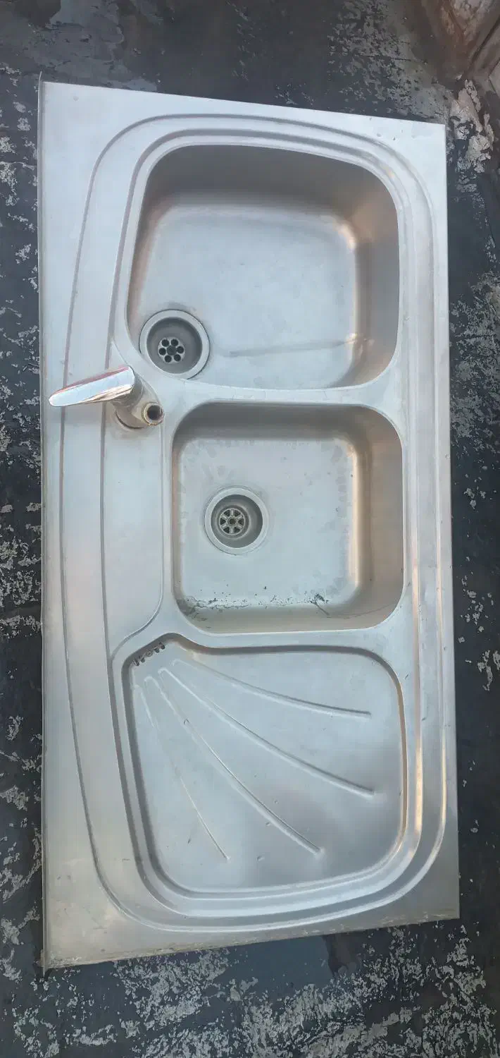 سینک ظرفشویی دو قلو و هود شیشه ای|هود|ملارد, |دیوار